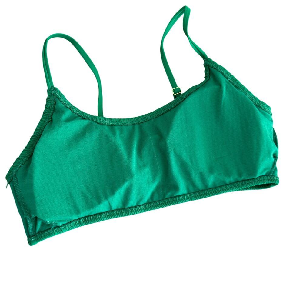 Cabana Del Sol Ruched Green Bikini Swim Top Women's Size L - Picture 4 of 4